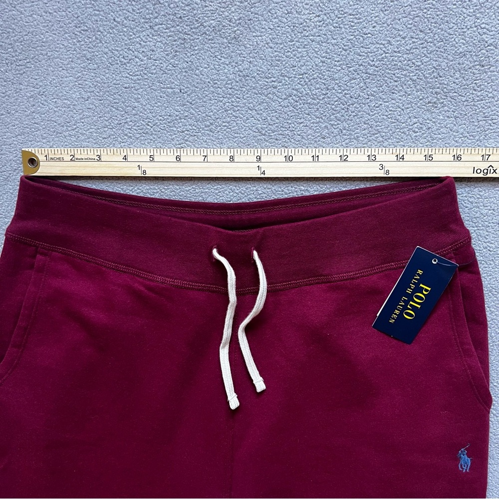 Polo Ralph Lauren Sweat Pants Mens Large Red Embroidered Pony Fleece Joggers - Picture 7 of 11